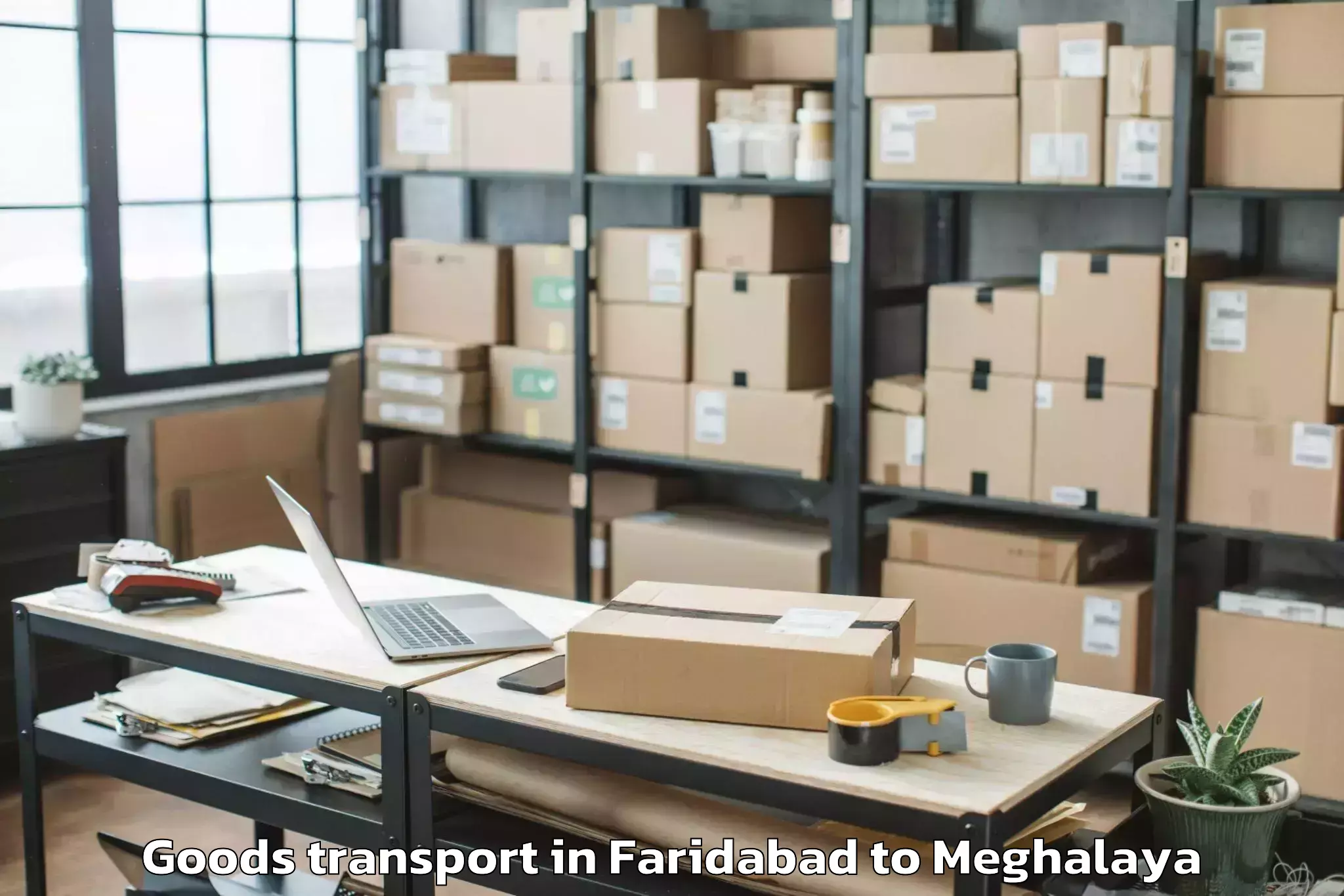 Comprehensive Faridabad to Dambo Rongjeng Goods Transport